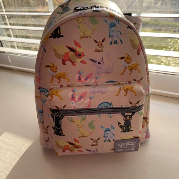 New Loungefly Pokemon Eevee Evolutions Mini Backpack - Picture 9 of 11